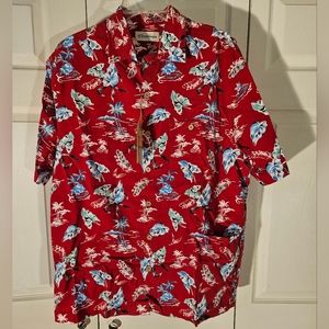 New Caribbean red Hawaiian shirt Size Large